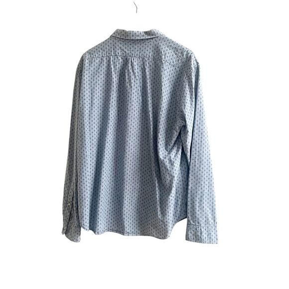 J. Crew Men’s Slim Chambray Long Sleeve Button Down Size XL Dot Print Preppy - Picture 2 of 11